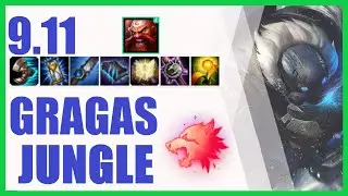 Gragas Jungle Ranked Challenger Patch 9.11 - KR Challenger