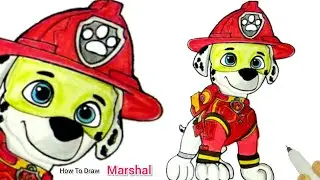 Watch Paw Patrol Movie | Marshall The Fire Pup Rescue | How To Draw Marshall From Paw Patrol Movie
