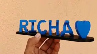 3D Name Flip By Bonding Gifts | Made of High Quality 3D Filament | Customize with Any Names