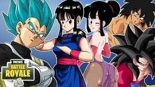 CHI CHI HAS A SISTER!!? - Vegeta Slick Goku Broly And Chi Chi Play Fornite