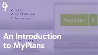 An introduction to MyPlans
