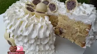 Bolo de aniversário sabor brigadeiro de ouro Branco de 2 kilos