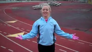 100m sprints at Laidley Field with Carrie