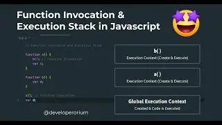 Function Invocation and Execution Stack in Javascript