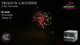 Celtic Fireworks FROGS IN A BLENDER 49 Shot Barrage Cake CC1471