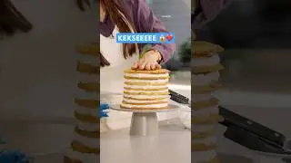 Die wohl einfachste Torte der Welt! 😱❤️ mit dem Kr&uuml;melmonster @SesameStreet 🩵