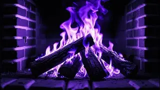 Enter the Violet Realm: A Fireplace Experience That Feels Like a Portal to a Tranquil Dream World