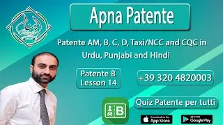 Apna Patente - Patente B in urdu punjabi - Lesson 14 - Attraversamento Pedonale - +39 320/4820003