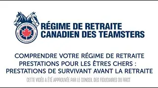 Prestations pour les &ecirc;tres chers : prestations de survivant avant la retraite