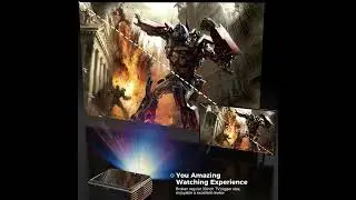 8000 Lumens Mini Projector &ndash; Android & iOS Compatible Home Theater Upgrade