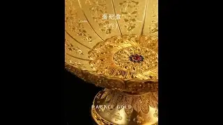 2斤黄金手作贵妃盘Handmade Chinese imperial concubine plate with 2 catties of gold