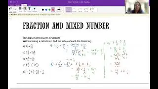 Fraction and Mixed Number: Multiplication and Division