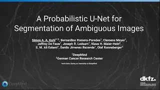 A Probabilistic U-Net for Segmentation of Ambiguous Images
