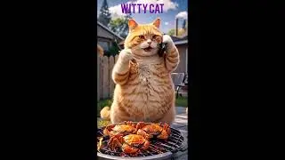 Witty cat. A cat tricks his friend a duck and then eats it. Funny video. 