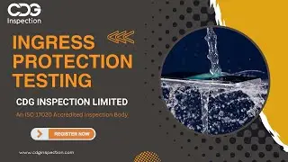Ingress Protection Testing Service with CDG INSPECTION LIMITED | Call : +91-9643077962