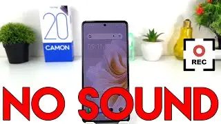 How to enable sound for screen recording in Tecno Camon 20 | No Sound