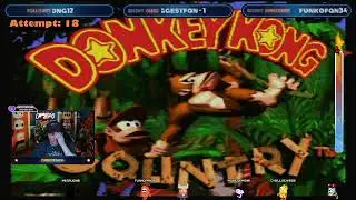 2/26/25 - Donkey Kong Country No-Death Challenge!  (Part 2)