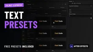 Text Animation Presets for After Effects (EXpress Demo)