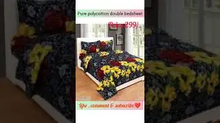 pure polycotton  double bedsheets