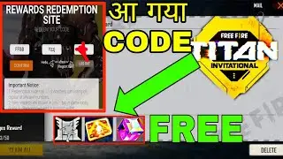 FFTI Redeem Code | Free Fire Redeem code | Free Fire Live Stream Rewards | Titan Invitational.