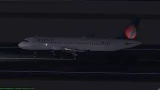 [Flightgear] Delta A320 Flap 3 Landing at Gusty Palm Springs #flightgear #a320 #landing #palmspring