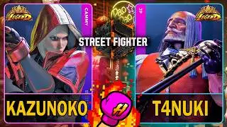 SF6 Kazunoko (CAMMY) VS T4nuki (JP)🥊Street Fighter 6🥊スト6🥊4K 60ᶠᵖˢ