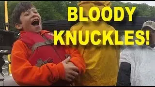 Kids Get Schooled in Bloody Knuckles - Kids learn about bloody knuck the hard wayles