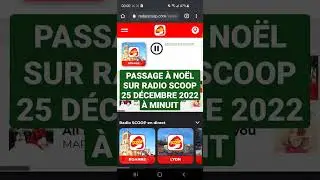 PASSAGE &Agrave; NO&Euml;L SUR RADIO SCOOP - 25 D&Eacute;CEMBRE 2022 &Agrave; MINUIT