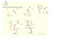 Rearranging Formulas