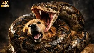Massive Snake Attacks Dogs and Cats on a Farm | Wildlife Encounter #animals