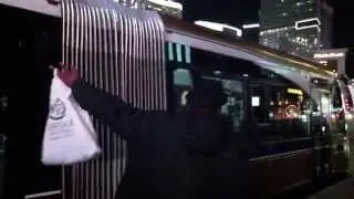The SDX Express--Las Vegas transit-RTCSNV Boarding on the Las Vegas Strip