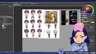 Love And Deepspace Chibi Vtubers?! &bull;【ART / LIVE2D】&bull; 14 Jan. TWITCH VOD
