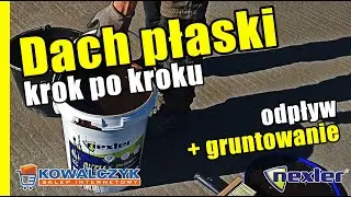 19. Dach płaski krok po kroku | Część 1 | odpływ i gruntowanie #budowadomu #reklama