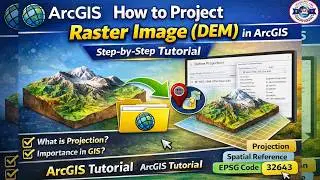 How to Project Raster Image (DEM) in ArcGIS | Step-by-Step Tutorial |