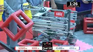 2015 VRC Engr Q102 - 5250G 609X vs 4148B 4800 - 38 to 76 - VEX Worlds 2015 - Engineering Division