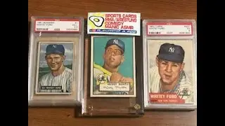 Top 10 WHITEY FORD Baseball Cards NEW YORK YANKEES greatest team