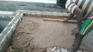 Mud concrete work
