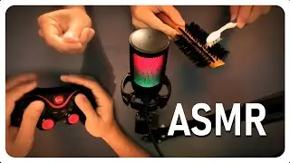 ASMR  High sensitivity | Joystick sounds, brushes, tapping and hand sounds.