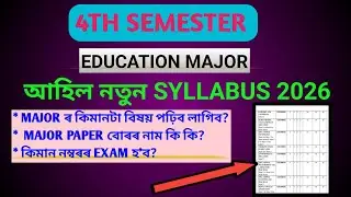 Fyugp Gauhati University 4th semester new syllabus 2026 I Can Help you 