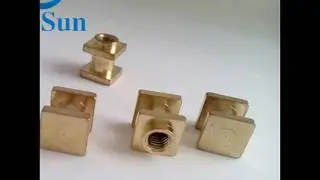 Factory brass hex nut cnc brass parts3023