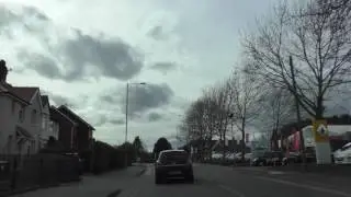 Driving On Bromyard Road A44 & Tudor Way, Worcester, Worcestershire, England 28th March 2016