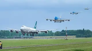 🇳🇱 AMSTERDAM Schiphol Airport Plane Spotting + Aircraft & Flight Route Information Subtitles !