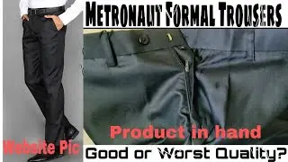 Metronaut Formal Trouser | Formal Dress Style | Formal Pants | Unbox | Review