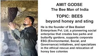 BEES - Beyond honey and sting - Expert session on Shri Yoga by Amit Godse - The BEE Man of India