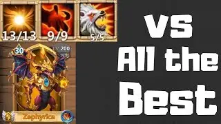 Zephyrica | 9/9 Berserk | 8/9 Life drain | Castle Clash