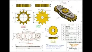 Gear Fidget Spinner в Solidworks | Учебное пособие по Solidworks