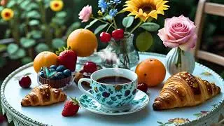 Happy Morning Jazz ☕ Smooth Jazz Cafe Music & Joyful Bossa Nova for Peaceful Work and Study