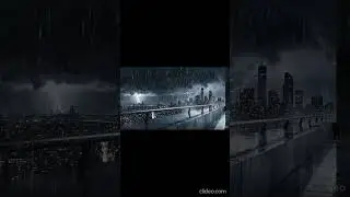 Rain & Thunder ASMR | Real Night Storm Ambience  #asmr #satisfying #aiart  #oddlymesmerizing #relax