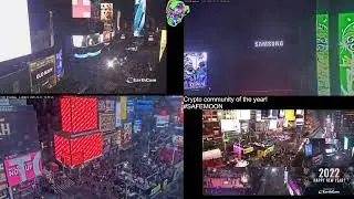 Live views Time Square New Year SafeMoon Billboard Watch Crypto Corner Caf&eacute; Taste The Future Tech&hellip;