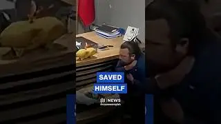 Turkish man saves himself from choking with &ldquo;Heimlich Maneuver